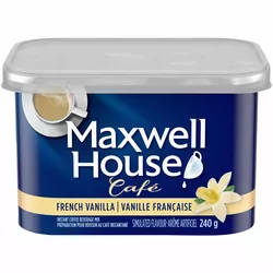 Café instantané décaféiné à la vanille française Maxwell House